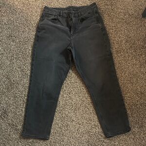 American Eagle Outfitters Womens Dark Gray/ distressed black Jeans